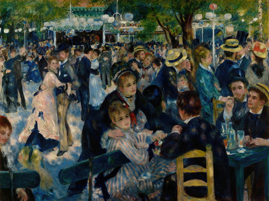 Dance at Le Moulin de la Galette by Pierre-Auguste Renoir 1876