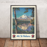 Mount St. Helens Travel Poster: Northern Pacific North Coast Limited by Gustav Wilhelm Krollmann, 1920