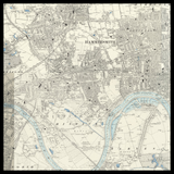 Personalised Old Map of Chiswick