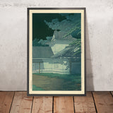 Aoba Castle in Sendai by Hasui Kawase, 1935