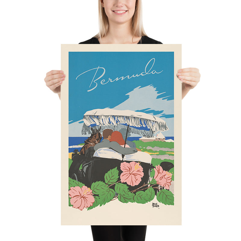Bermuda Travel Poster: Bermuda by Adolph Treidler, 1940