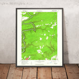 Old Map of Jim Thorpe, Pennsylvania by USGS, 1960 – Mauch Chunk, Lehigh River & Mount Pisgah
