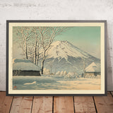 Mont Fuji après la neige à Oshiono par Hasui Kawase, 1935 