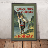 Affiche de voyage Norvège : Cook’s Tours & Cruises par The British Colour Printing Company, 1930 