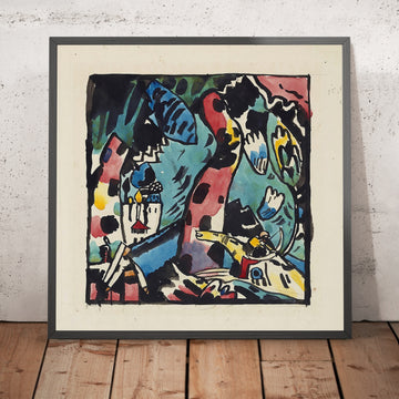 A framed image of 