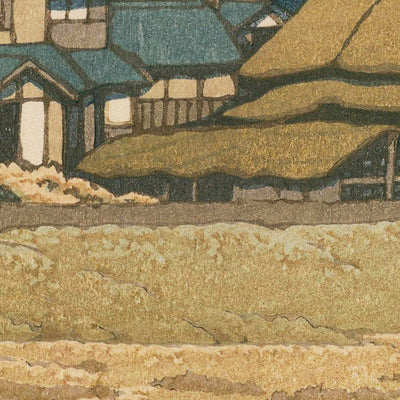 Winter in Kamigamo, Kyoto by Hasui Kawase, 1935