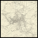 Mapa antiguo personalizado de Bridgwater 
