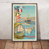 Toulon Reiseplakat: Port de guerre von F. Hugo d’Alési, 1901 