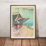 Frühling am Pubyong-Pavillon in Pjöngjang, Korea von Hasui Kawase 1939 