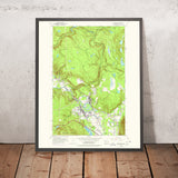 Old Map of Snoqualmie, Washington by USGS, 1953 – North Bend, Mount Si & Cascade Range