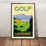 Reiseplakat Lausanne: Golf. Lausanne, 1936 
