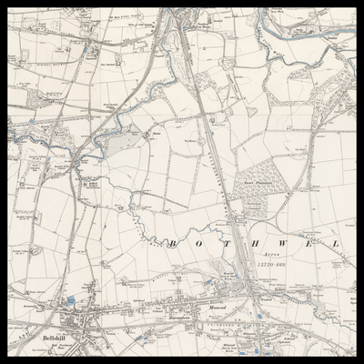 An old Ordnance Survey map of Bellshill