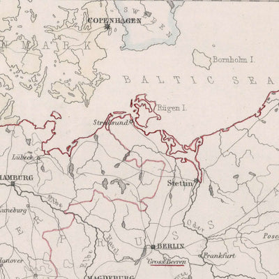 Old Map of Napoleon’s Campaigns in the Netherlands, 1792: Amsterdam, Brussels, Paris, Routes, Battles