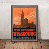 Strasbourg Travel Poster: Foire-Exposition by L. Greiner, 1931