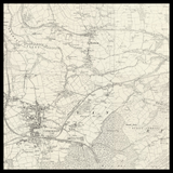 Personalised Old Map of Caerphilly
