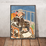 Mademoiselle Matisse in un cappotto scozzese (Mademoiselle Matisse in a plaid coat) di Henri Matisse, 1918 