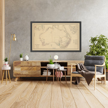 Rara grande mappa coloniale dell&