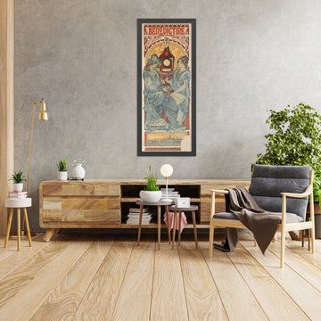 A framed image of Bénédictine Poster by Alphonse Mucha, 1896