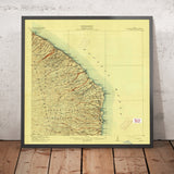 Old Map of Wailea, Hawaii by USGS, 1915 – Honomu, Kihei & Makena