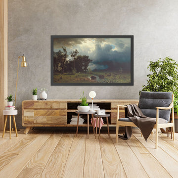 A framed image of 