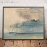 A Paddle-steamer in a Storm by Turner, 1841