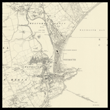 Personalisierte alte Karte von Weymouth 
