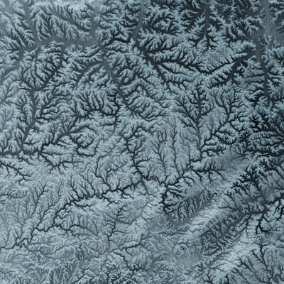 Mapa de Relieve Topográfico 3D de Pensilvania 
