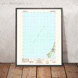 Map of Leland, Michigan by USGS, 1983 – Lake Michigan, Lake Leelanau & Fishtown