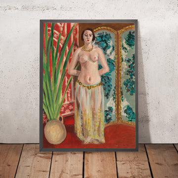 Una imagen enmarcada de Odalisque, mains dans le dos (Odalisque, manos detrás de su espalda) de Henri Matisse, 1923