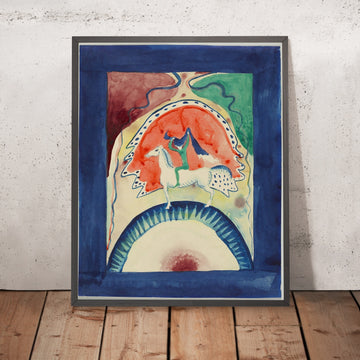 A framed image of 