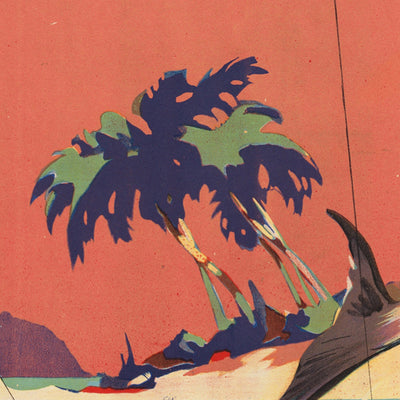 Great Barrier Reef Travel Poster: Great Barrier Coral Reef by James Northfield, 1930