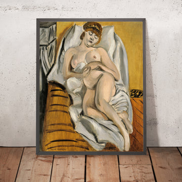 Una imagen enmarcada de Femme nue (Mujer desnuda) de Henri Matisse, 1915