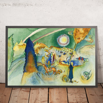A framed image of 