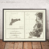 Rare Map of Easter Island by La Pérouse, 1797: Cook's Bay, Pacific Ocean