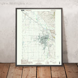 Map of Bozeman, Montana by USGS, 1987 – Bridger Range, Hyalite Canyon & Gallatin River