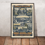 Póster de viaje de Indre: Chemin de fer d’Orléans de Imp. F. Champenois 