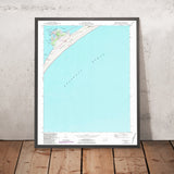 Old Map of Ocracoke, North Carolina by USGS, 1948 – Outer Banks, Pamlico Sound & Hatteras Inlet