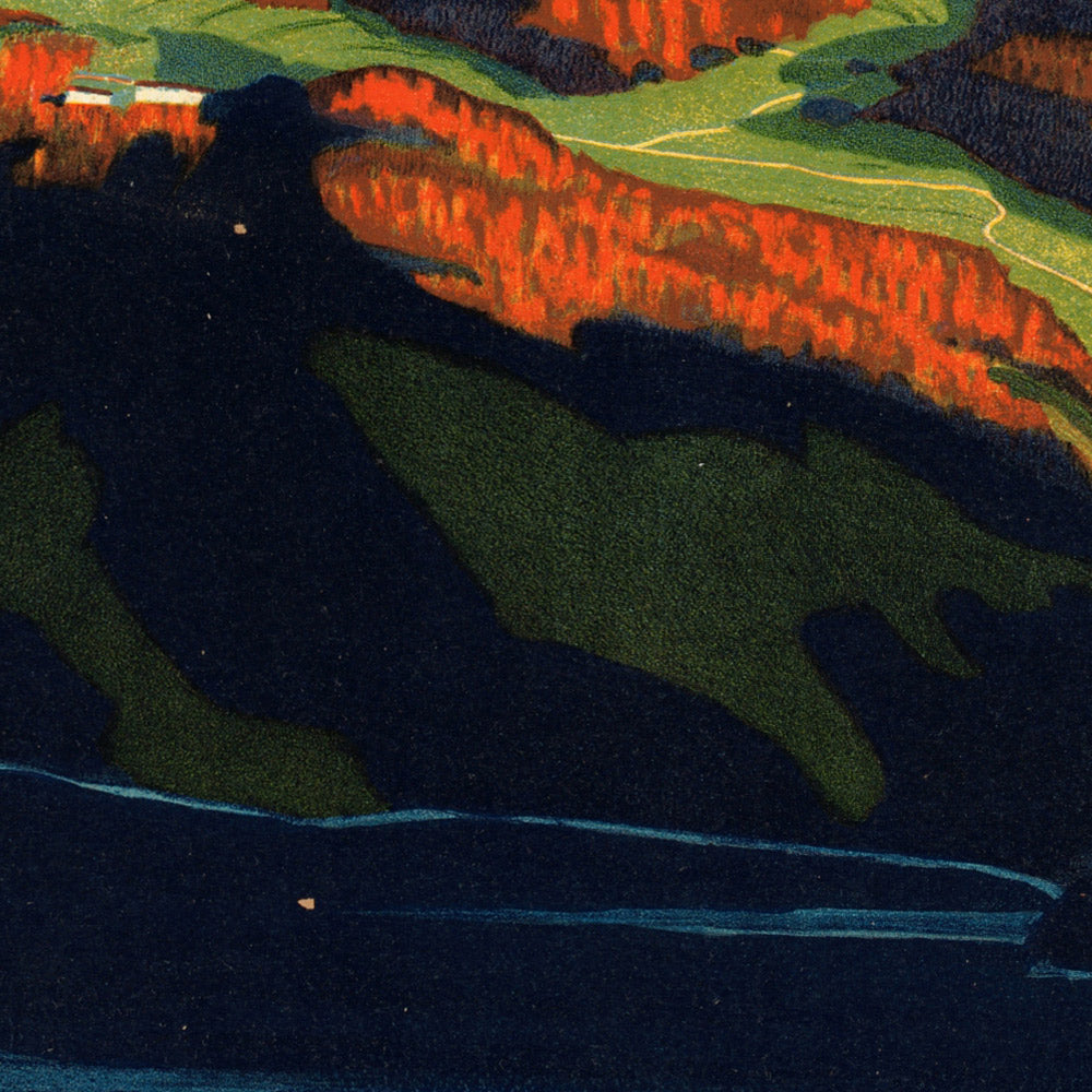 Lake Lucerne Travel Poster: Bürgenstock