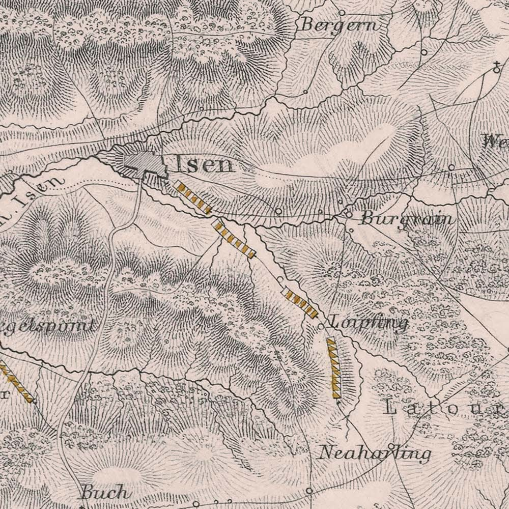 Schlacht bei Hohenlinden 3. Dezember 1800 von AK Johnston 1800