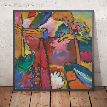 A framed image of 