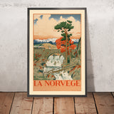 Norwegen-Reiseposter: La Norvège von Arent Lauritz Christensen 