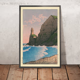 Setakamui Rock at Shirubeshi by Hasui Kawase, 1935