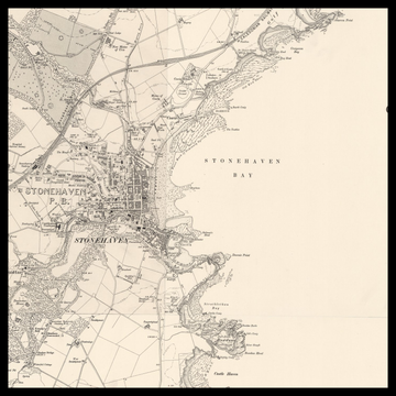 An old Ordnance Survey map of Stonehaven