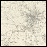 Personalised Old Map of Mansfield