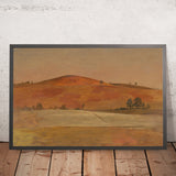 Landscape with Low Hill and Fields by Frederic Edwin Church, 1870