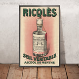 Ricqlès Vintage Peppermint Spirit Poster, 1908