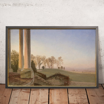 A framed image of 