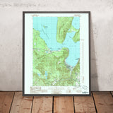 Map of Munising, Michigan by USGS, 1985 – Pictured Rocks National Lakeshore, Lake Superior & Grand Island