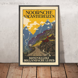 Norway Travel Poster: Noorsche Vacantiereizen by Albert Hemelman, 1926