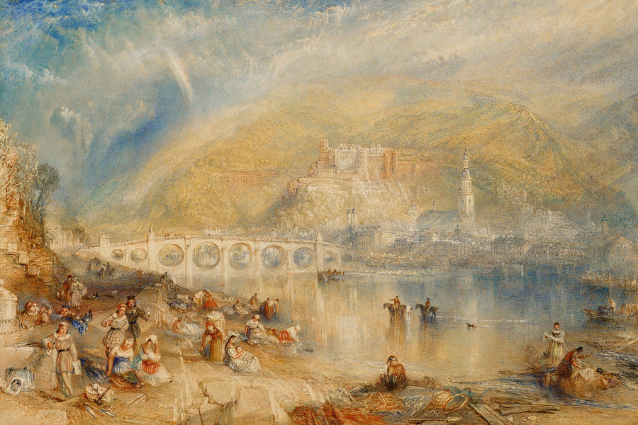Heidelberg, mit einem Regenbogen von Turner, 1840 
